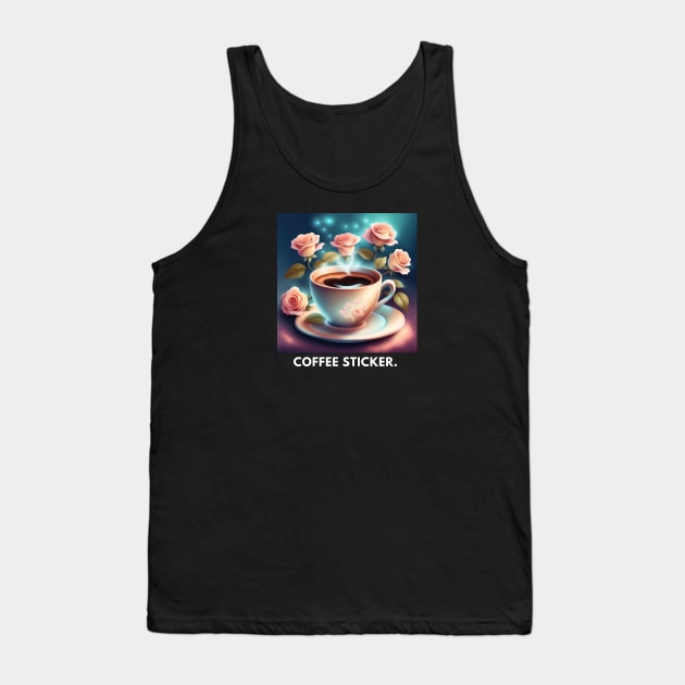 Coffee lover Gift Tank Top by BlackMeme94